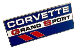 Corvette Grand Sport Metal Lapel Pin, full color hard enamel + FREE USA Shipping - Picture 1 of 4