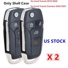2for Ford Transit Connect 2019-2021 Flip Key Keyless Remote Shell Fob N5F-A08TAA
