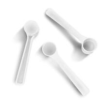 500 Mg WHITE MEASURING SPOONS - Pack of 10 (1 Ml) - Small Plastic Teaspoons f...