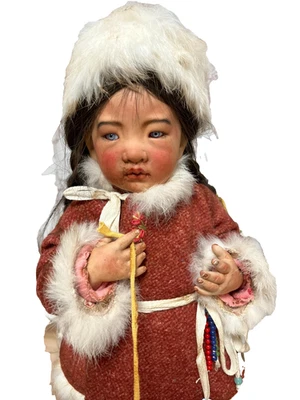 Beatrice Perini OOAK Artist Doll "Mongolian Girls" - Unique, Certificate - Image 1 of 4