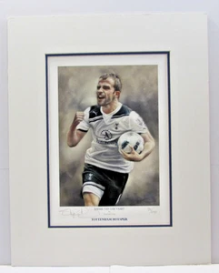 Rafael Van Der Vaart Tottenham Hotspur Limited Edition Mtd Print by Stephen Doig - Picture 1 of 1