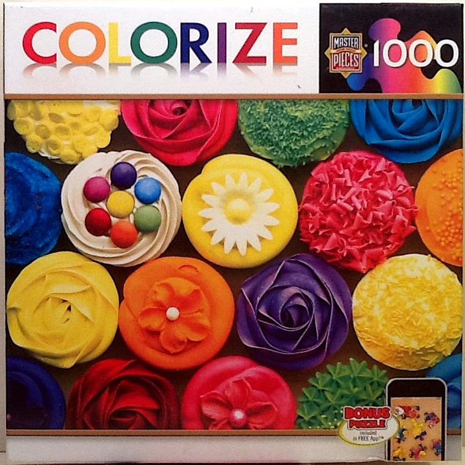 Cupcake Heaven Ruth Color Negro 1000 piezas 26.75" X 19.25" Piezas Maestras Puzzle Foto 1 de 1