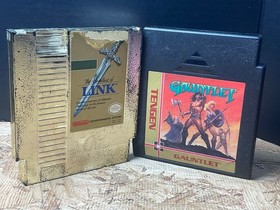 Gauntlet &The adventure of link Nintendo nes game
