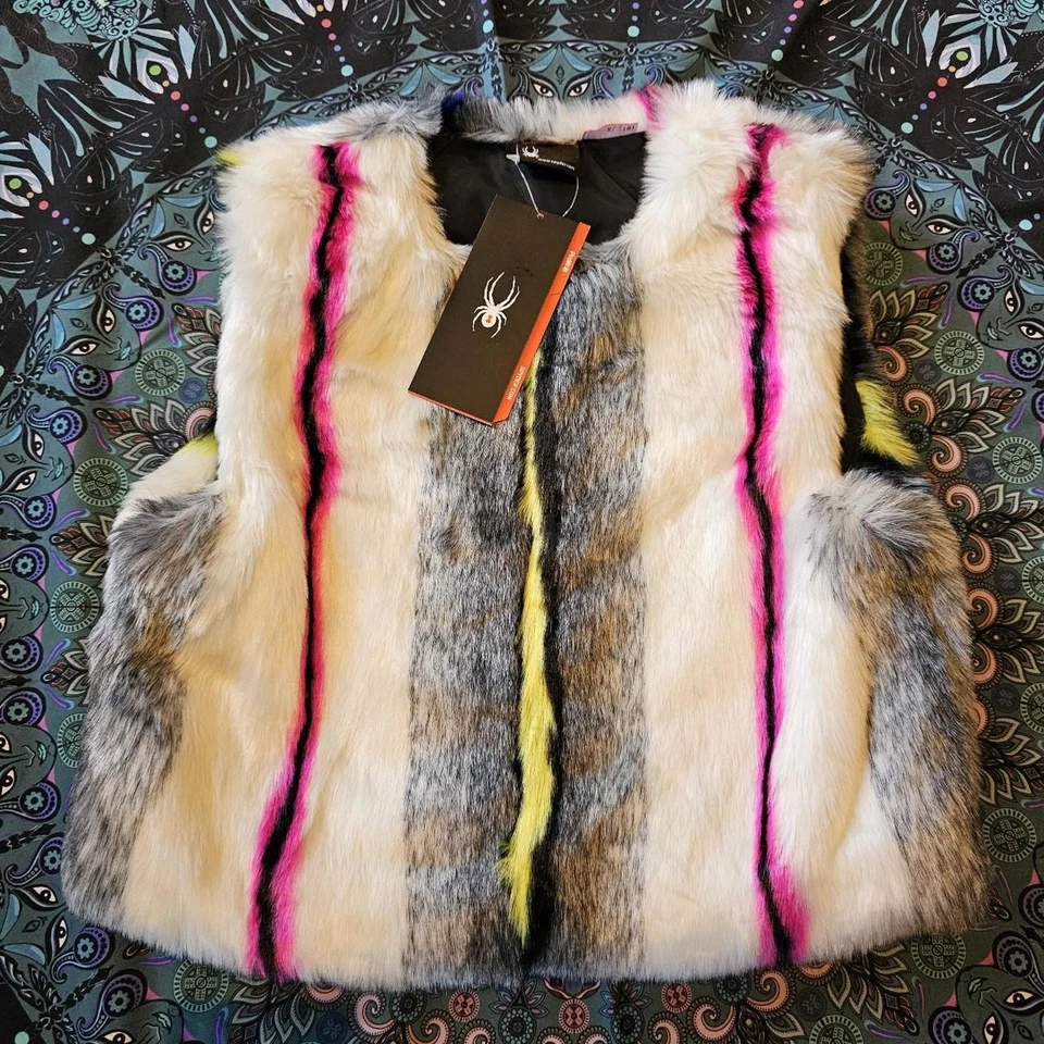 Spyder 儿童人造毛皮短背心 — 第 1/4 张图片