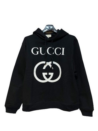 Felpa con cappuccio Gucci nera logo GG 5811575361 25874846