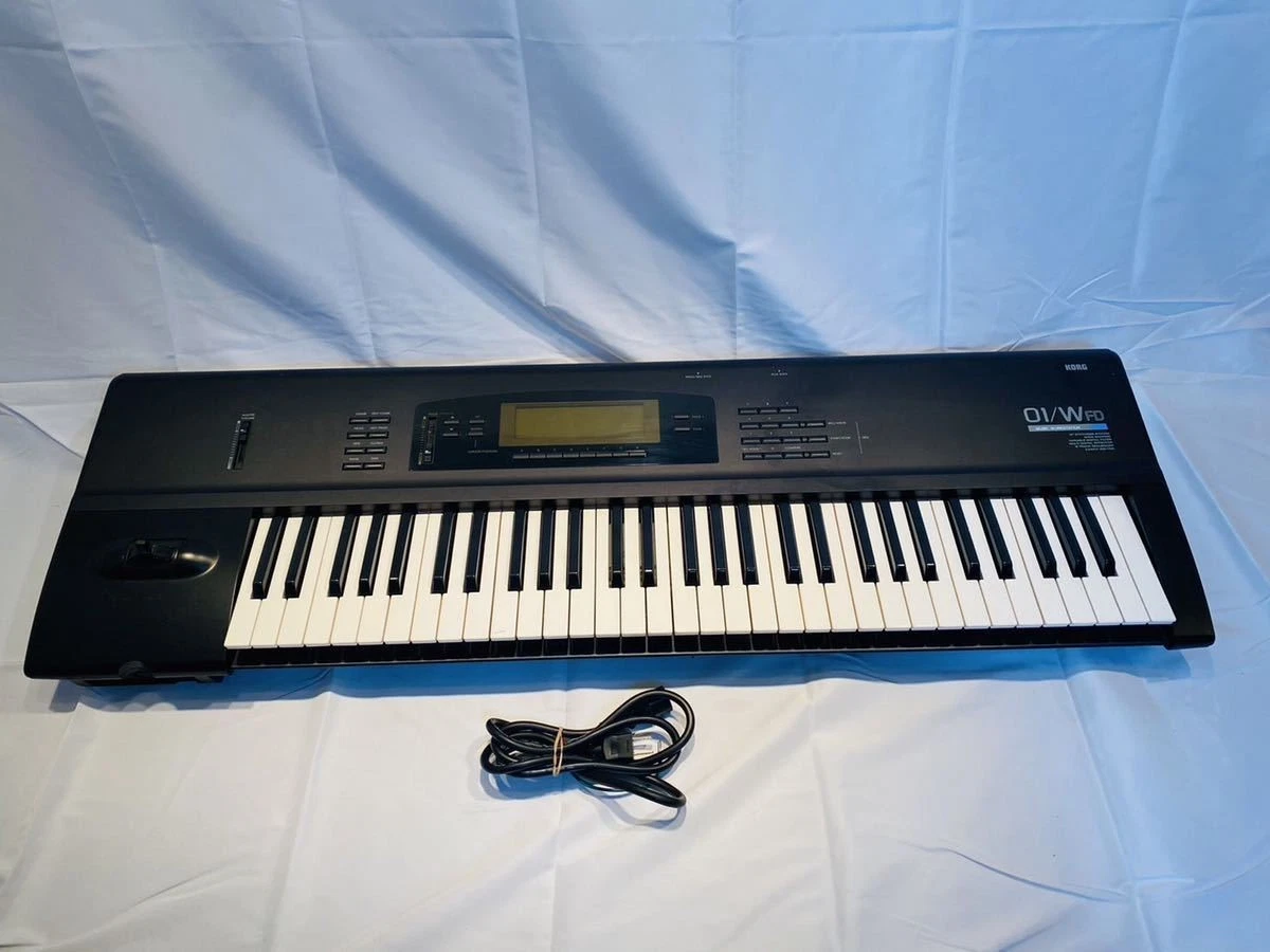 Korg 01/W FD 61-Key Synthesizer – Japan Model – Tested & Working