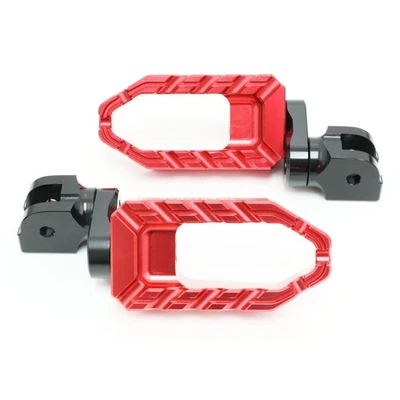 Estriberas anchas delanteras rojas BUZZ 25 mm inferiores para Triumph Tiger 1050 07-20 19 18 17 16 Foto 1 de 4