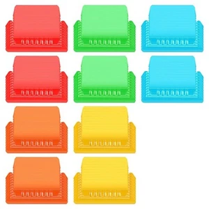 100 Pièces Inserts en Plastique pour Dossiers Suspendus Onglets Multicolore8183 - Photo 1/8