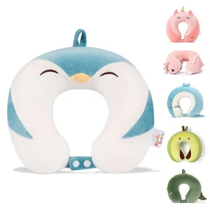 Travel Neck Pillow - Pure Memory Foam Neck Support for Airplane, Car, Train T... - Picture 1 of 7