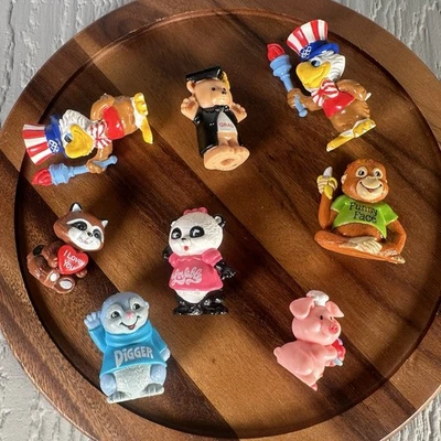 Lote de figuras de PVC Shirt Tales vintage de los años 80 + Russ Berrie & Sam Olympic Eagle Foto 1 de 4