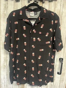 Billabong x Simpsons DUFF BEER Shirt (NEW) Mens Med BUTTON UP Vacation - Picture 1 of 5