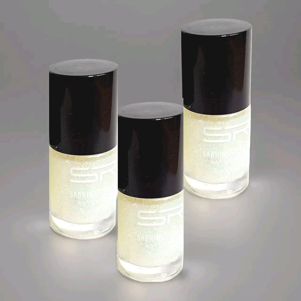 Sabrina Rudnik - klarer Nagellack für Kunstnägel Glitzer Partikel SET 3 x 12ml - Bild 1 von 4