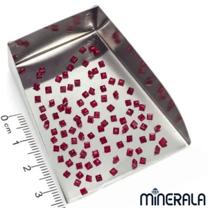 [WHOLESALE] NATURAL BURMA RUBY GEMSTONE FACETED SQUARE SHAPE 2mm LOOSE WP001AD - Picture 1 of 2