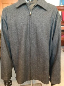 Steve & Barry’s Jacket The Wool Collection Zip Front Gray Men's Size XXL - Picture 1 of 7