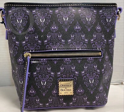 NWT*Dooney & Bourke*Disney Parks*Haunted Mansion Wallpaper Crossbody*21102G S12 - Image 1 of 4