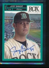 2003 Grandstand Brockton Rox Joey Baker signed auto autograph swsw6
