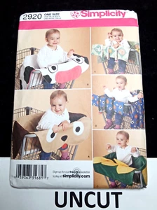 SIMPLICITY UNCUT Sewing Pattern 2920 Toddler OSZ Shopping Grocery Cart Covers - Picture 1 of 8