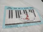 Vintage J.S.N.Y. Cat On A Piano 100 % Baumwolle Badetuch Artikel #5414 Neu in Verpackung HTF SELTEN 