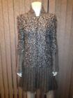 Chanel 2013 13B Knit Wool Mohair Pleated Sweater Dress Black Grey 36 Fr $5645