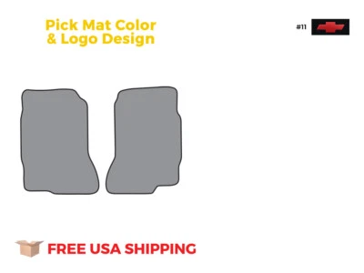 FITS 1975-1982 Chevrolet LUV Floor Mat 2pc Cutpile Foto 1 de 4