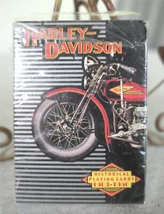 NEW 1997 Harley Historical 1903-1950 Motorcycles Deck of Playing Cards in Box - Picture 1 of 10