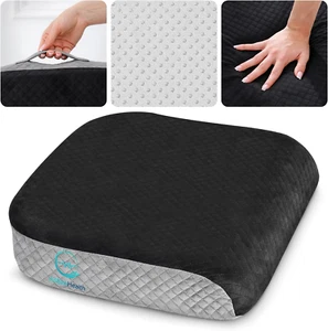 Large Seat Cushion (19” X 17” X 3”) Memory Foam for Office Chair, Wheelchair Cus - Picture 1 of 12