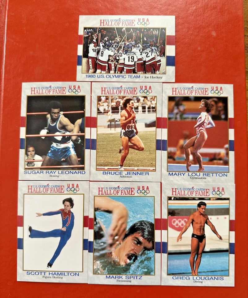 GRANDES OLÍMPICOS DE LOS AÑOS 70 Y 80 ~ JENNER Spitz RETTON Louganis HAMILTON Leonard HOCKEY Foto 1 de 4