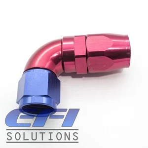 90 Degree Full Flow Hose End Fitting 100 Series Braided AN10 153-10 - Foto 1 di 1