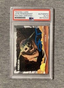 JOHN ROSENGRANT AUTOGRAPH THE MANDALORIAN CHILD TOPPS #24 TRADING CARD PSA SLAB