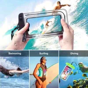 Funda universal impermeable para teléfono bolsa seca para iPhone X/8/7 lote Reino Unido - Imagen 1 de 27