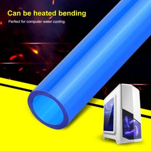 Blue Colorful Computer Acrylic Water Cooling Pipe Waterblock Hard Tube Fit - Picture 1 of 10
