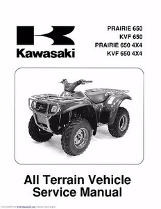 Kawasaki service workshop manual 2002 & 2003 PRAIRIE 650, KVF 650. - Picture 1 of 12