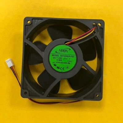 1X ADDA AD1224UX-F57 12038 DC24V 0.40A 12CM Inverter Cooling Fan Fast Shipping - Image 1 of 2