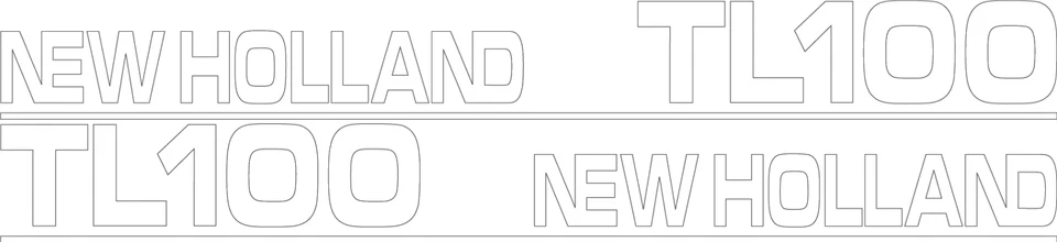 Juego de calcomanías para tractor TL100 New Holland Foto 1 de 1