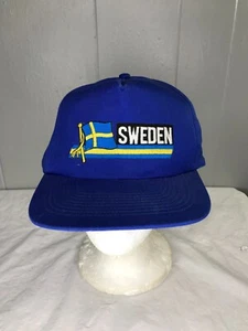 Vintage Schweden Landmütze Druckknopflasche Kappe Einheitsgröße Neu ohne Etikett - Bild 1 von 5