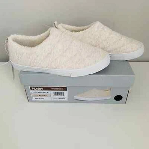 Zapatos mocasines sin cordones Hurley ARLO PUFF para mujer, talla 9, color natural, nuevos con etiquetas - Imagen 1 de 12