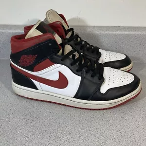 SZ 10 Nike Air Jordan 1 Mid Gym Red 554724-122 XI IV Bred Chicago UNC 9 Shadow - Picture 1 of 16