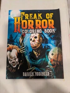Freak Of Horror Coloring Book: Horror Adult Coloring Book Freddy Jason Vorhees - Picture 1 of 12