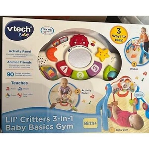 Vtech Baby Lil' Critters 3-N-1 Baby Basics Gym New - Picture 1 of 3