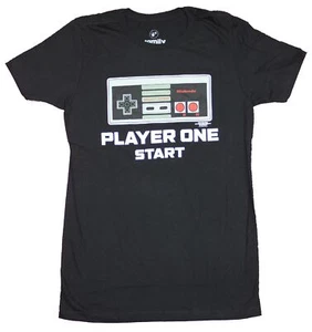 Nintendo Adult New T-Shirt - Player One Start NES Controller Pic - Picture 1 of 1