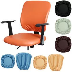 Coprisedia Ufficio Pelle PU Impermeabile Protezione Sedile Antisporco Decorazione - Foto 1 di 40
