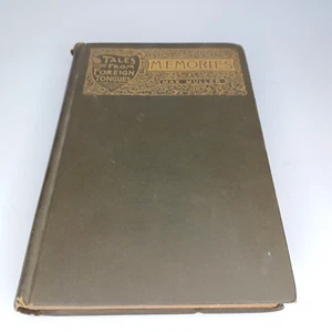 Tales From Foreign Tongues Memories Max Muller HC Book 1890 German Love Story - Picture 1 of 6