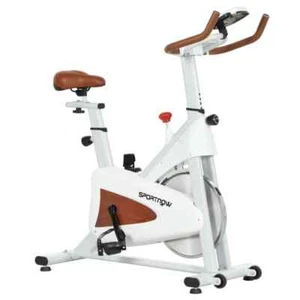 SPORTNOW Quiet Stationary Exercise Bike Adjustable Resistance Seat LCD Display - Picture 1 of 11
