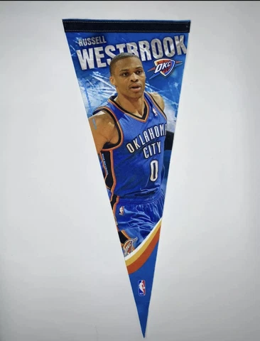RUSSELL WESTBROOK OKLAHOMA CITY THUNDER PREMIUM QUALITY PENNANT 12"X30" BANNER Cover