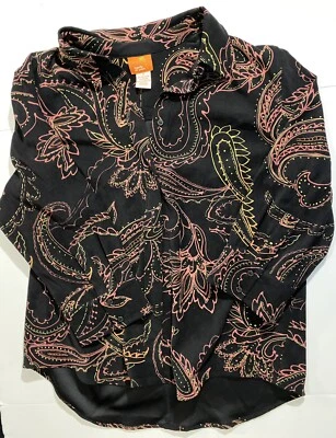 Hearts Of Palm Size 14 Black Paisley - Image 1 of 3