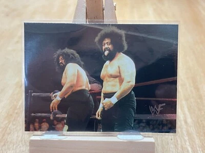 2000 Comic Images WWF No Mercy Vintage Wrestling Card 47 Wild Samoans - Image 1 of 2