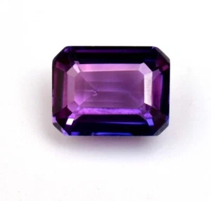 6.10 CT Natural Beautiful Purple Sapphire Emerald Cut Shape A++  Loose Gemstones - Picture 1 of 5