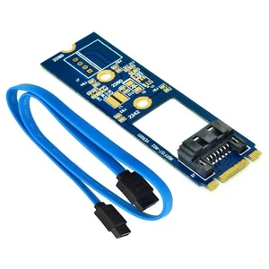 6.0Gb/s Transmission Rate M.2 to SATA Adapter Card For Win7/For Win8 32-bit D - Afbeelding 1 van 10