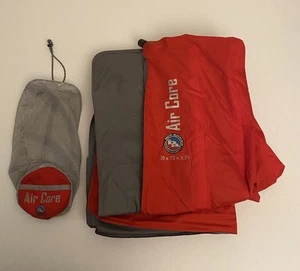 Big Agnes Air Core Sleep Pad 20x72x3.5 Red Gray Leaking Slowly For Repair - Picture 1 of 2