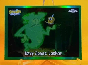 Armario de algas cromadas Topps 2025 Bob Esponja Davy Jones verde - Imagen 1 de 2